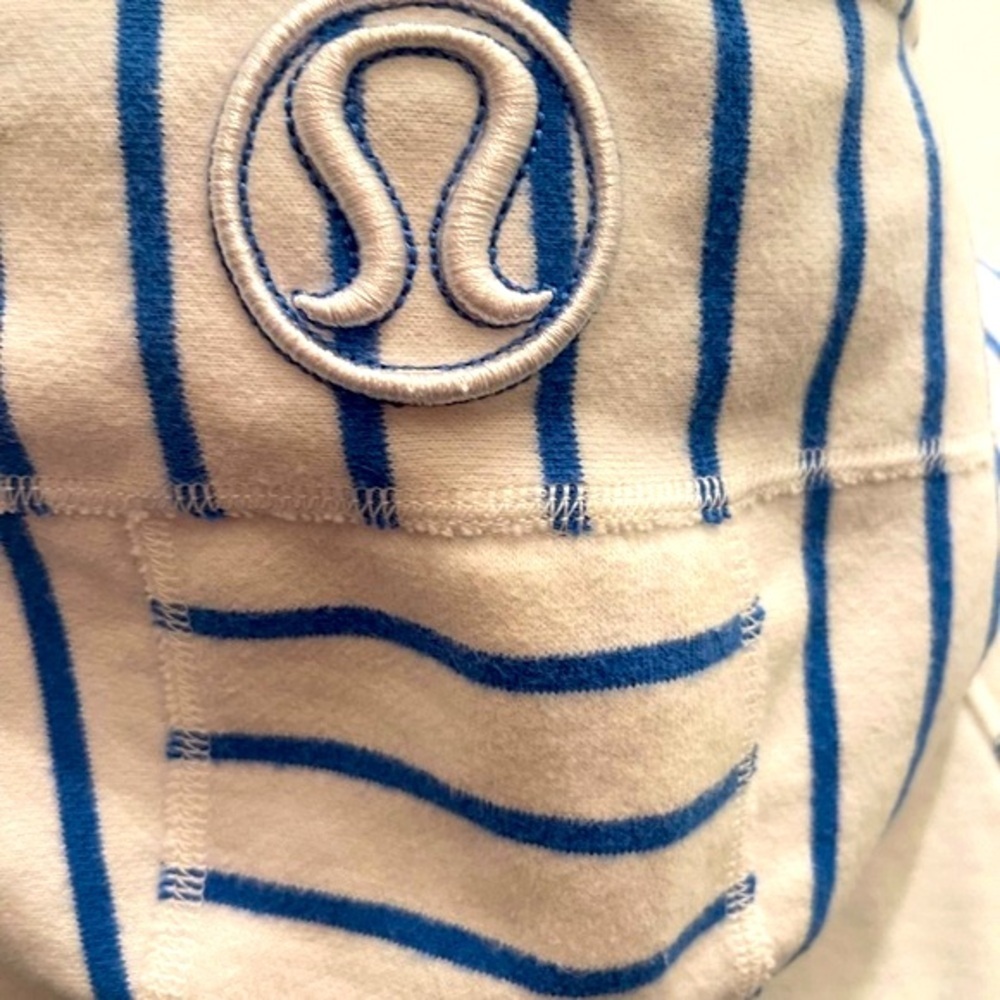 Lululemon | Electric Blue and White Scuba Hoodie - Picture 5 of 11